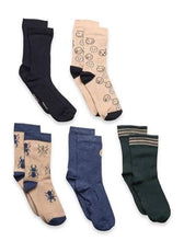 Charger l'image dans la galerie, Paquet de 5 chaussettes ESCARABETS 7-10 ans
